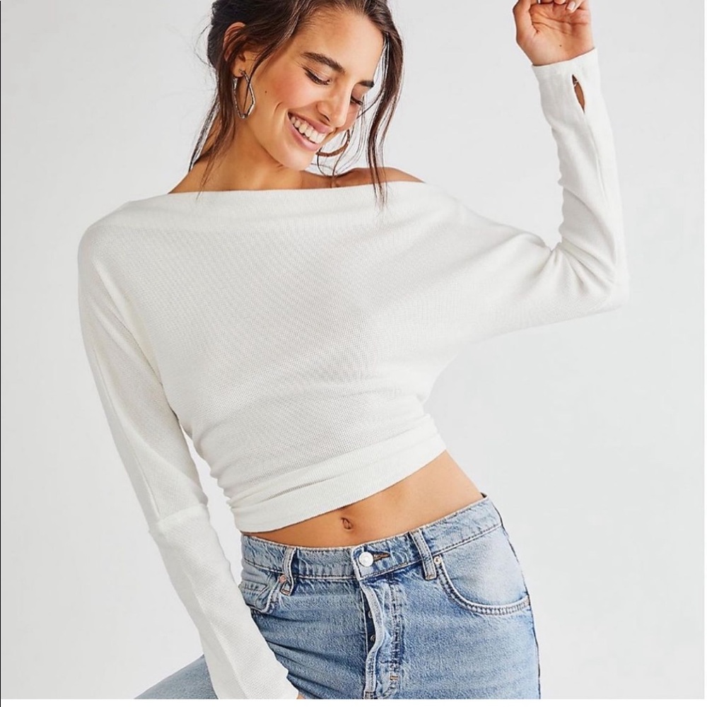 White Free People Fuji Thermal